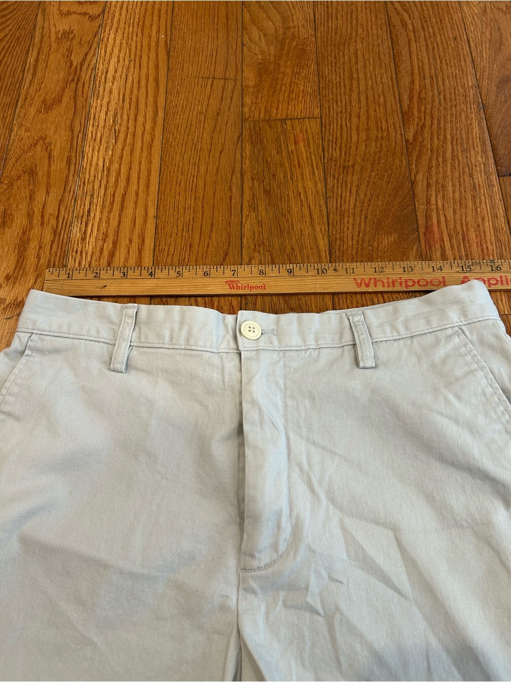 Nautica The Deck Short Mens 32W Classic Fit Stretch Flat Front Beige Shorts - Picture 6 of 9